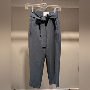 Artizia Wilfred Tie Front Slate Blue Pants Size 4